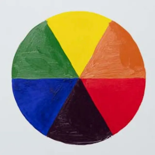 Hand-painted color wheel