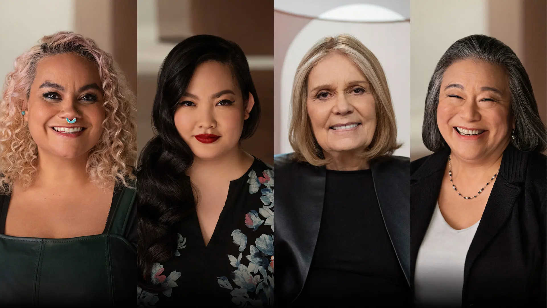 Gloria Steinem, adrienne maree brown, Amanda Nguyen, and Tina Tchen